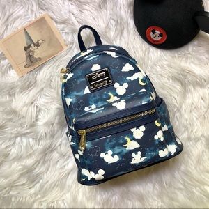 loungefly disney mickey mouse clouds mini backpack